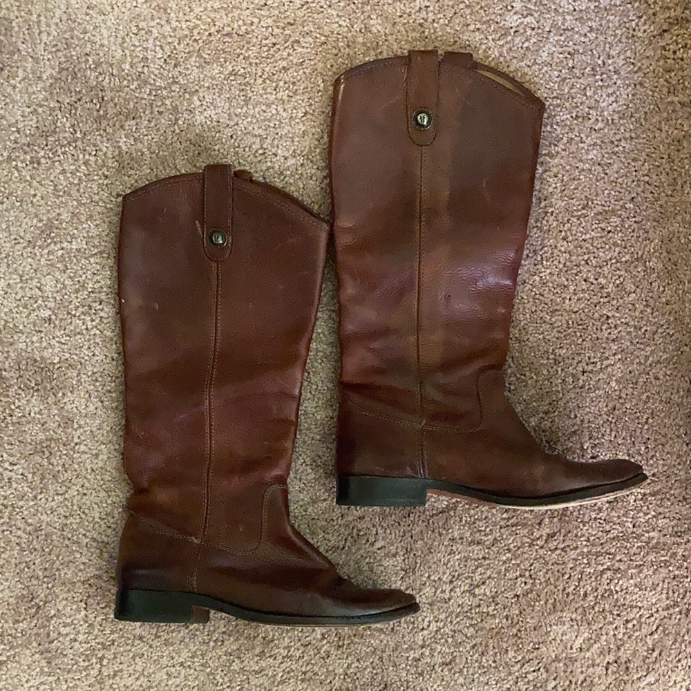 Frye Melissa Button Lug Tall Boots